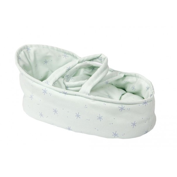 Capazo verde con estrellas - 26 cm