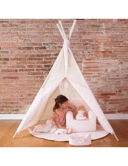 Tipi beix amb estrelles roses