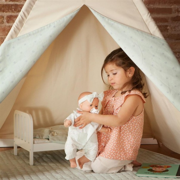 Tipi beix amb estrelles verdes