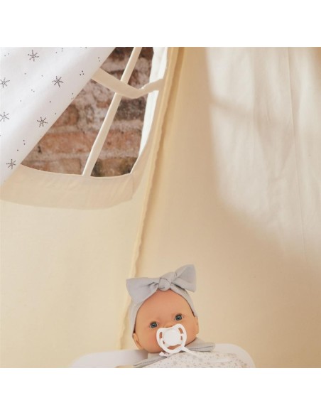 Tipi beige con estrellas blancas