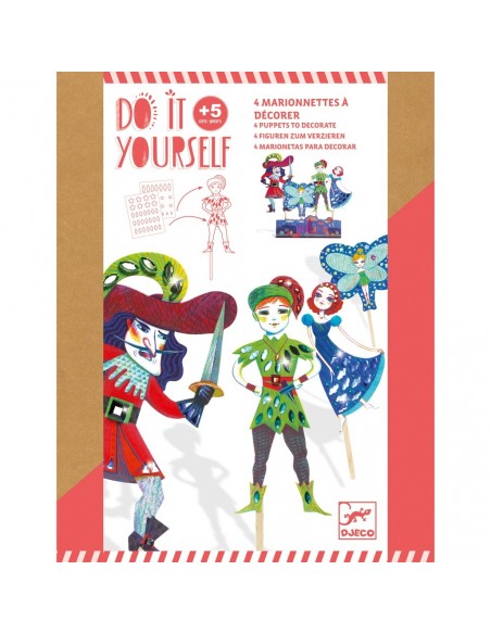 Manualidad DIY - Hacer títeres de Peter Pan