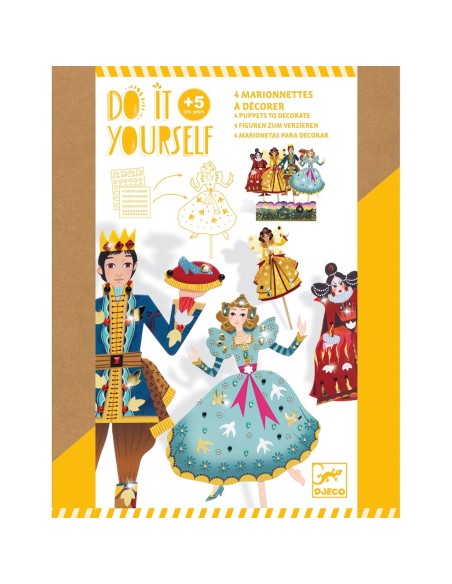 Manualidad DIY - Hacer títeres de la Cenicienta