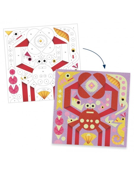 Pintar con arena - El mar