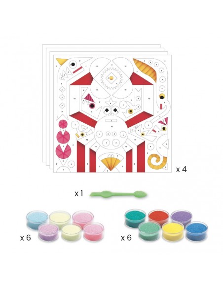 Pintar con arena - El mar