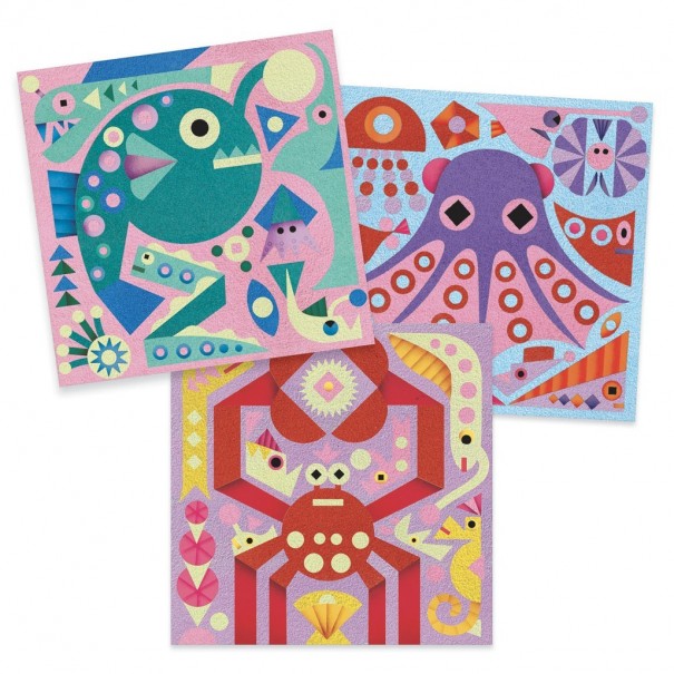 Pintar amb sorra - El mar