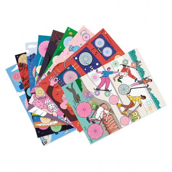 Pintar amb espirals - Bloc de 10 temes