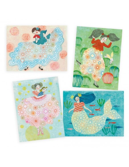 Pintar amb espirals - Vestits