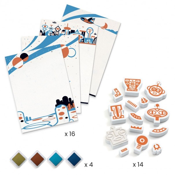 Pintar amb tampons - Robots