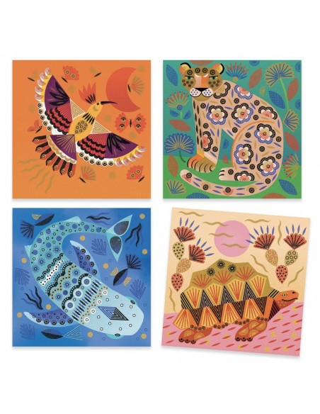 Pintar amb tampons - Pelatge d'animals