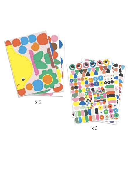 Fer mosaics 3D d'animals