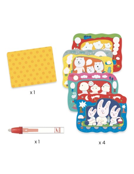 Fer dibuixos màgics amb aigua - Ossets