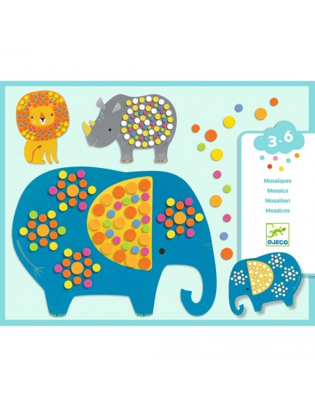 Collage con espumas de colores - La Selva