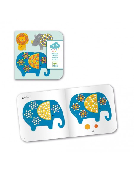 Collage con espumas de colores - La Selva