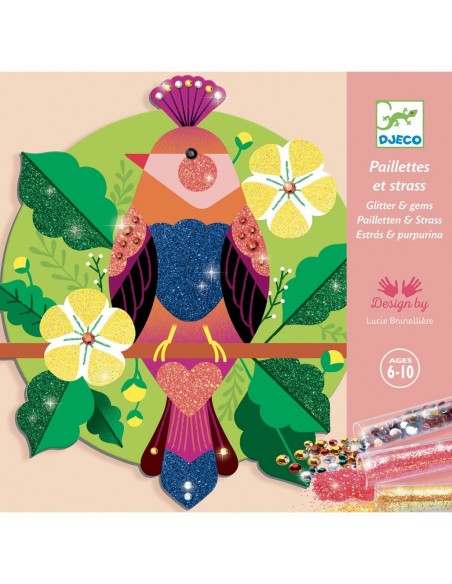 Pintar con purpurina - Paraíso