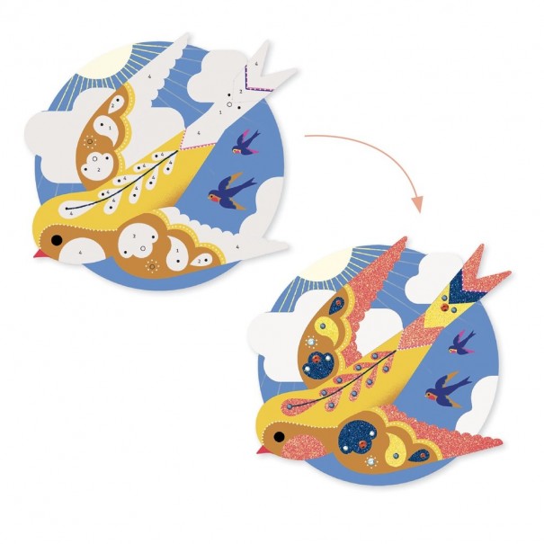 Pintar con purpurina - Paraíso