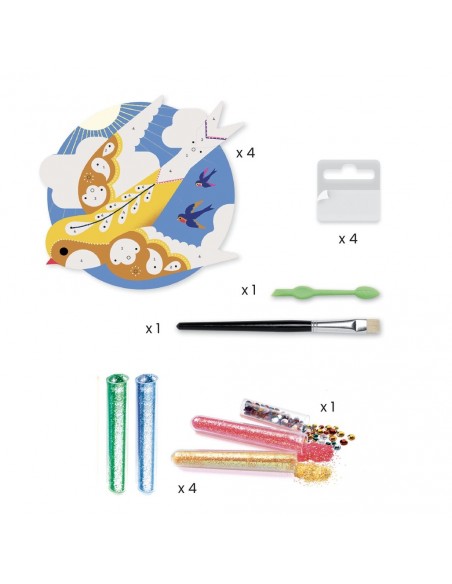 Pintar con purpurina - Paraíso