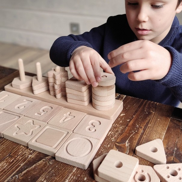 Sensory Geo String Shapes