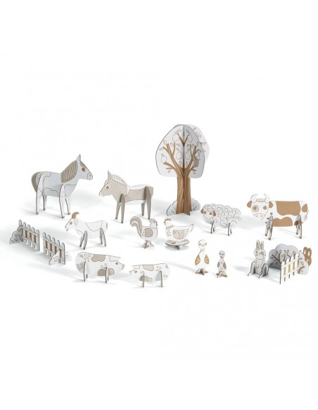 Granja de cartón Manualidades