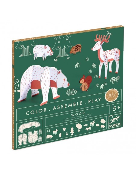 Monta y pinta tu bosque de cartón