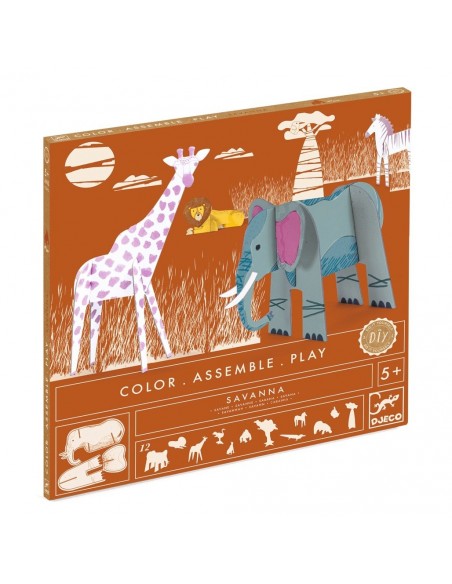 Monta y pinta tu selva de cartón