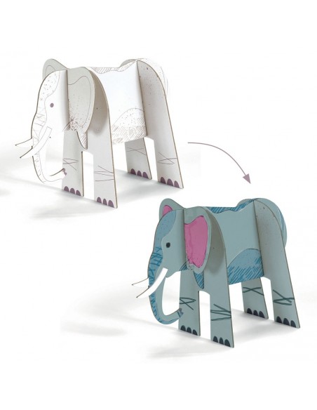 Monta y pinta tu selva de cartón