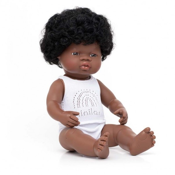 Muñeca bebé africana - 38 cm
