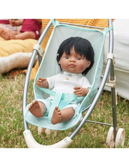 Muñeco bebé con amplificador auditivo - 38 cm