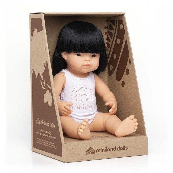 Muñeca bebé asiática - 38 cm