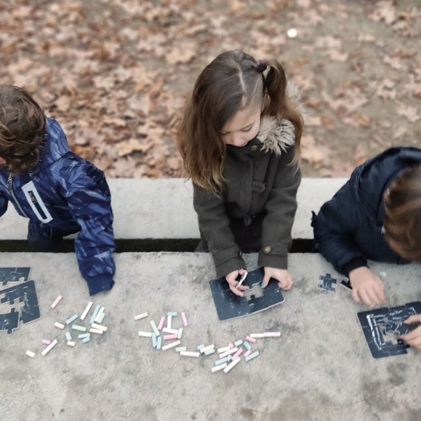 4 puzles Diorama para pintar