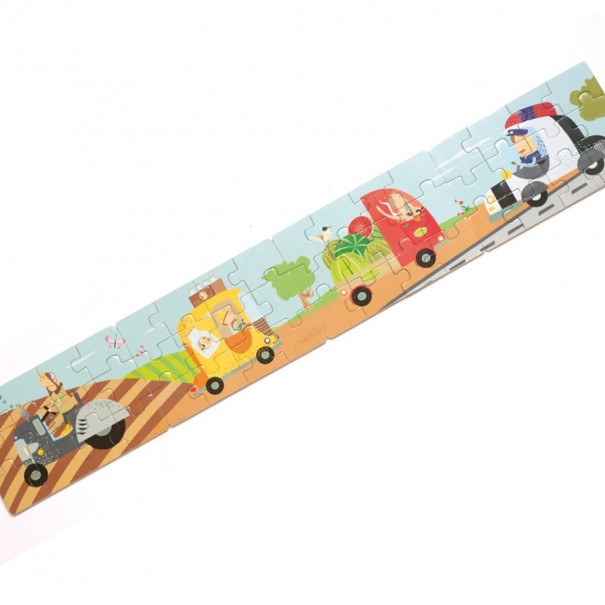 4 puzles Diorama Transports