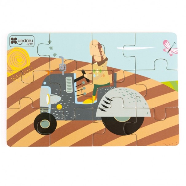 4 puzles Diorama Transports