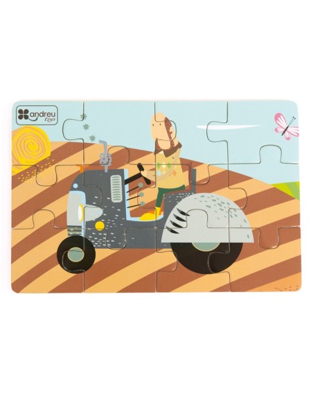 4 puzles Diorama Transportes