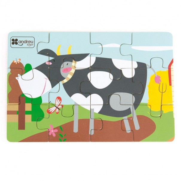 4 puzles Diorama Granja