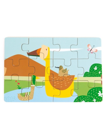 4 puzles Diorama Granja