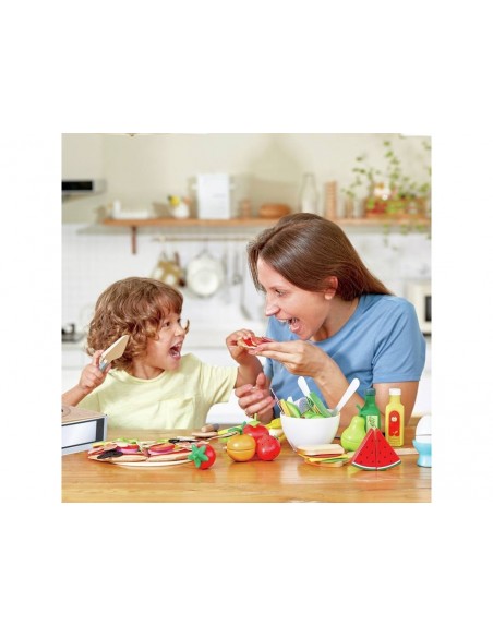 Pizza amb ingredients de joguina