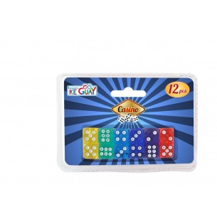 12 dados de colores
