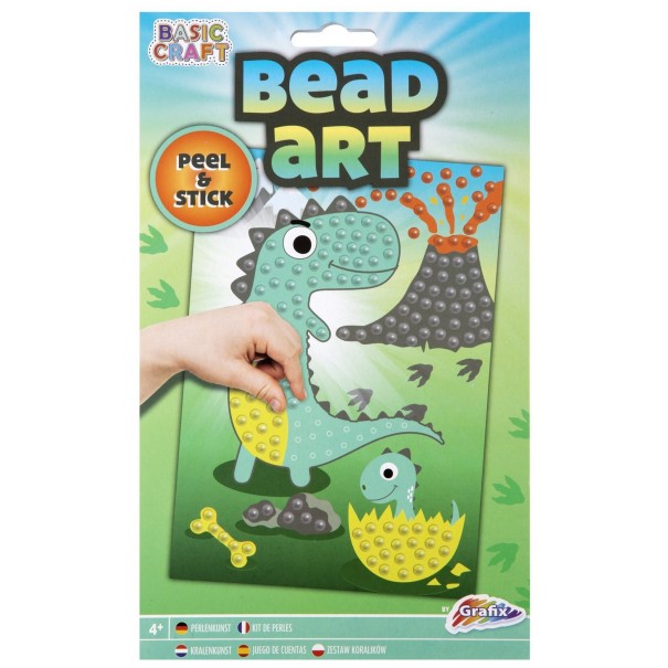 Manualidad con perlas adhesivas