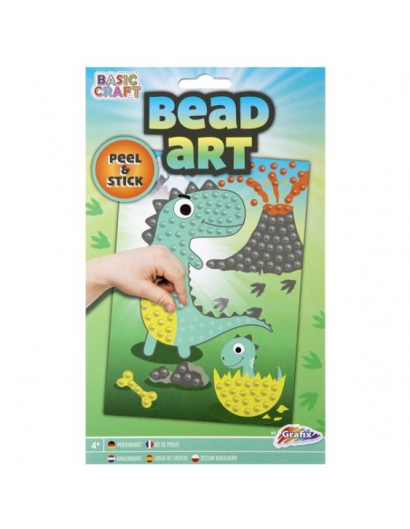 Manualidad con perlas adhesivas