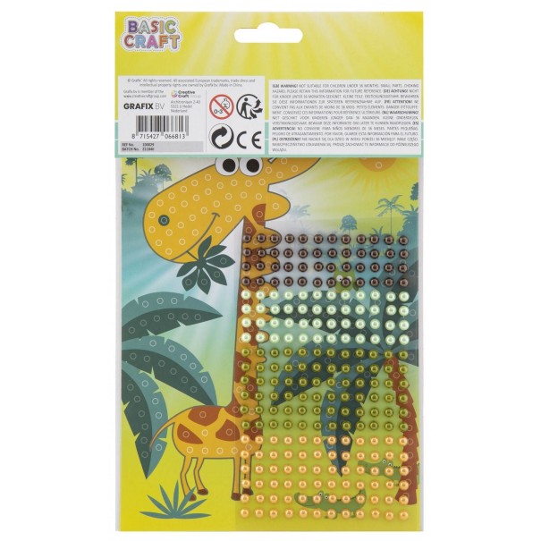 Manualidad con perlas adhesivas