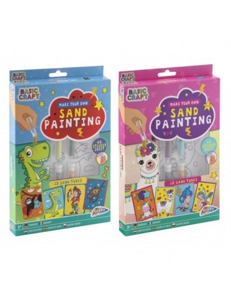 Manualidad - Pintar con arena de colores