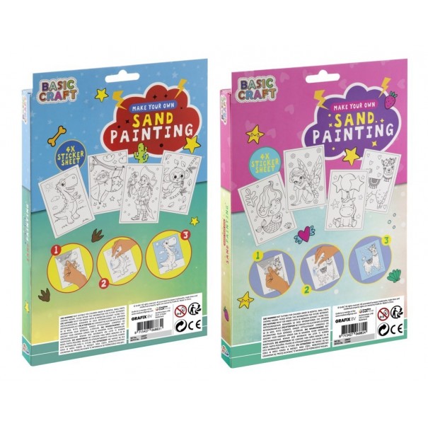 Manualidad - Pintar con arena de colores