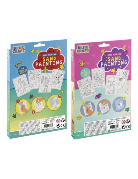 Manualidad - Pintar con arena de colores