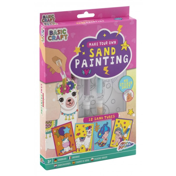 Manualidad - Pintar con arena de colores