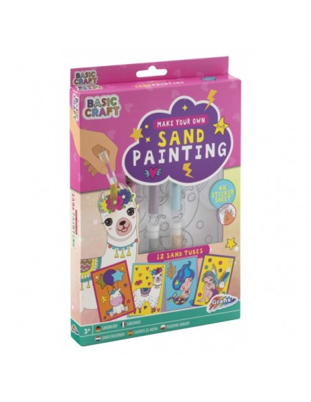 Manualidad - Pintar con arena de colores