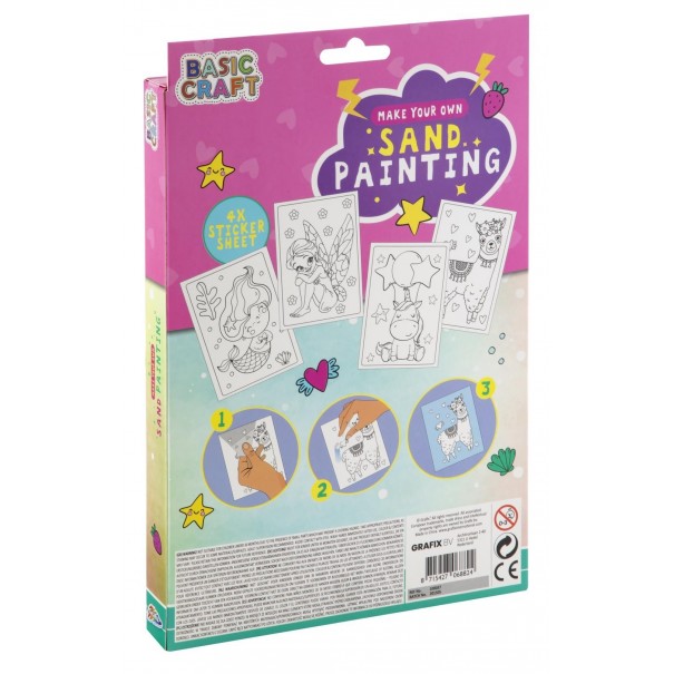 Manualitat - Pintar amb sorra de colors