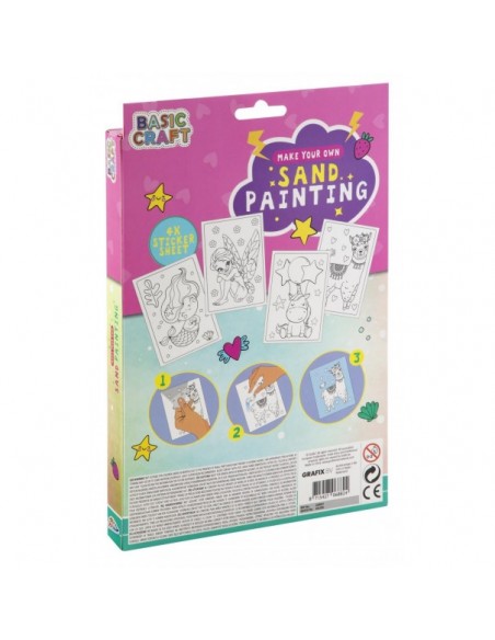 Manualidad - Pintar con arena de colores