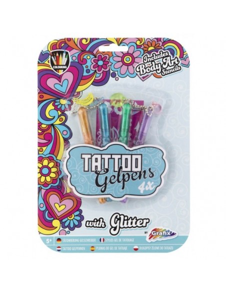 Rotuladores para tatuajes de purpurina