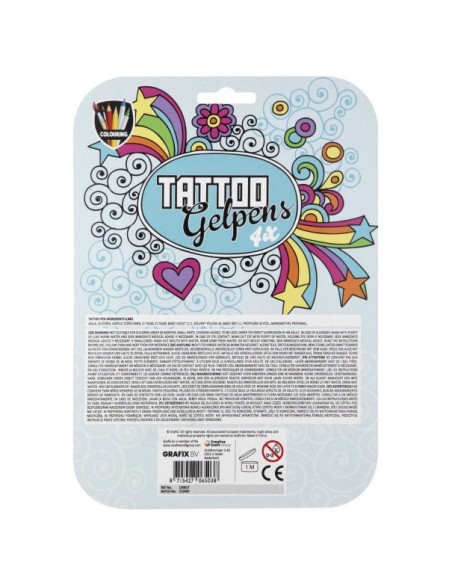 Rotuladores para tatuajes de purpurina