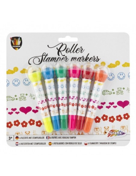 Rotuladores tampones - 6 uni.