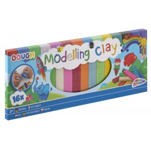 Tiras de plastilina de colores